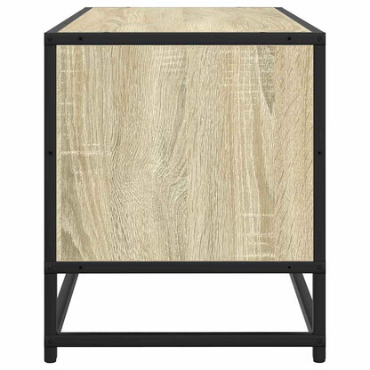 TV Cabinet Sonoma Oak 80x34.5x40 cm Engineered Wood and Metal