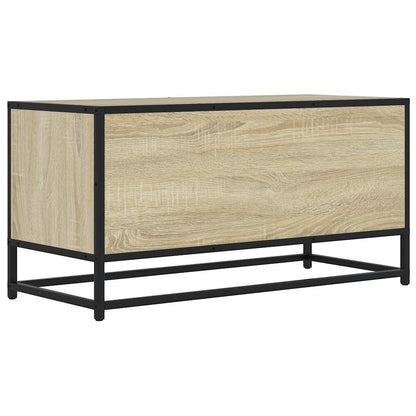 TV Cabinet Sonoma Oak 80x34.5x40 cm Engineered Wood and Metal