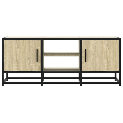 TV Cabinet Sonoma Oak 100x35x41 cm Engineered Wood and Metal