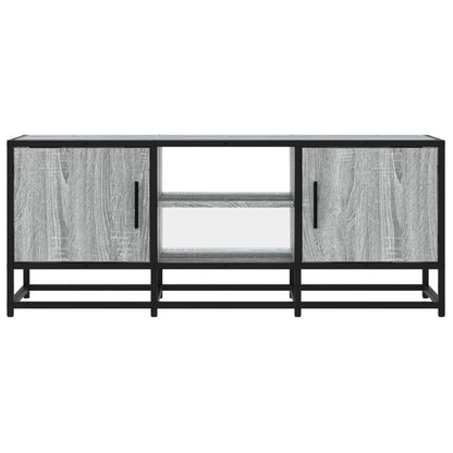 TV Cabinet Grey Sonoma 100x35x41 cm Engineered Wood and Metal