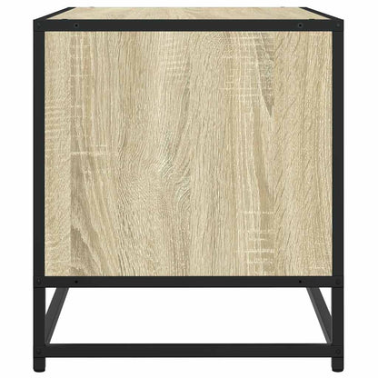 TV Cabinet Sonoma Oak 61x40x46 cm Engineered Wood and Metal