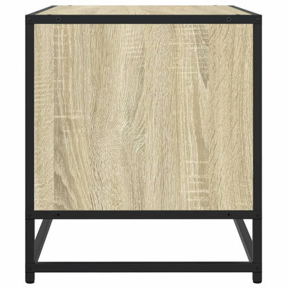 TV Cabinet Sonoma Oak 91x40x46 cm Engineered Wood and Metal