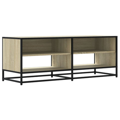 TV Cabinet Sonoma Oak 120.5x40x46 cm Engineered Wood and Metal