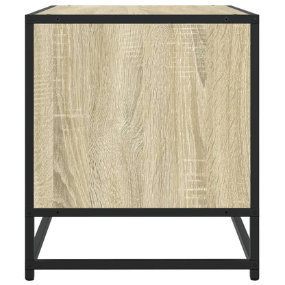 TV Cabinet Sonoma Oak 120.5x40x46 cm Engineered Wood and Metal