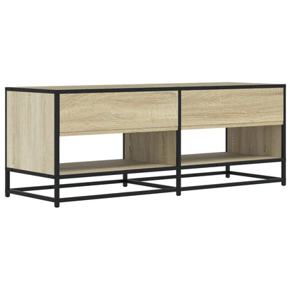 TV Cabinet Sonoma Oak 120.5x40x46 cm Engineered Wood and Metal