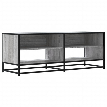 TV Cabinet Grey Sonoma 120.5x40x46 cm Engineered Wood and Metal