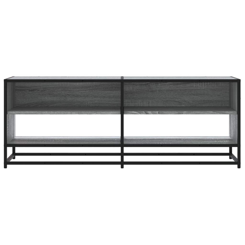 TV Cabinet Grey Sonoma 120.5x40x46 cm Engineered Wood and Metal