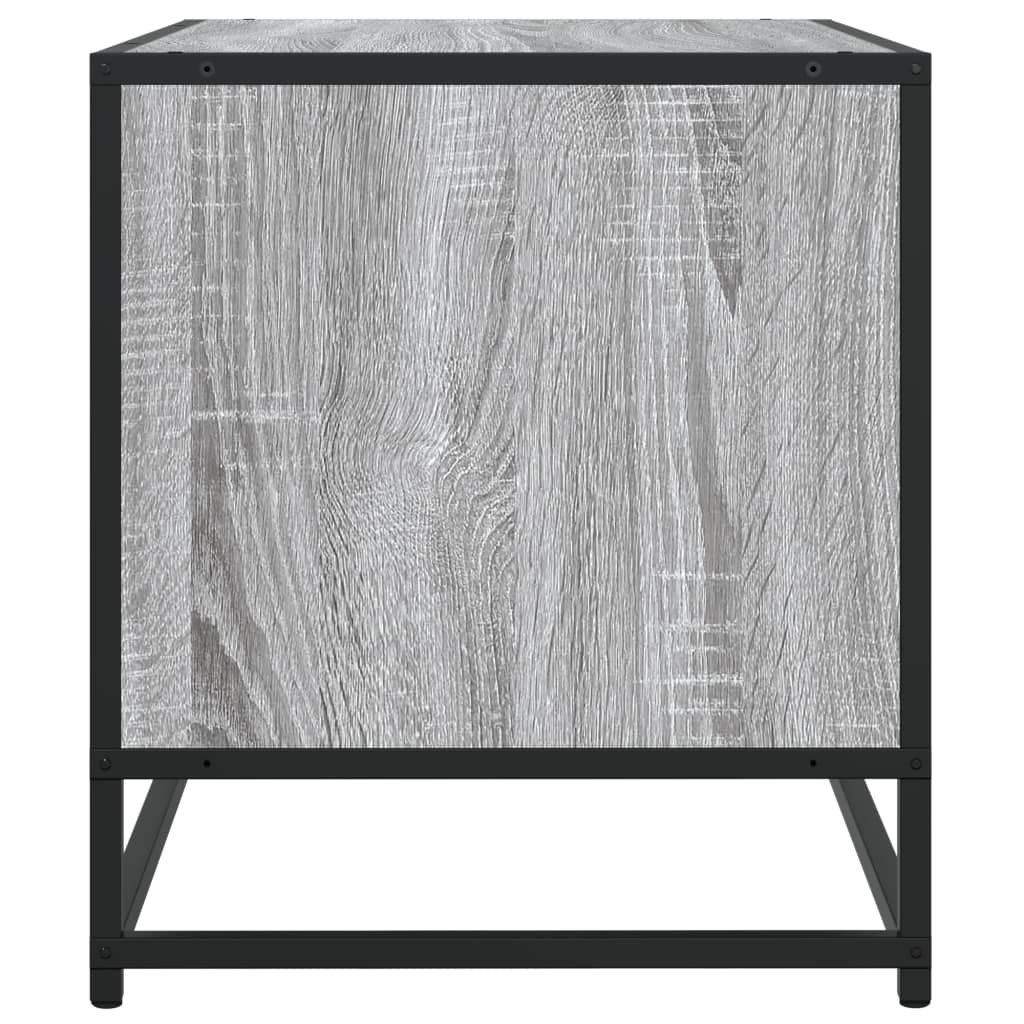 TV Cabinet Grey Sonoma 120.5x40x46 cm Engineered Wood and Metal