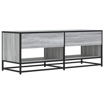 TV Cabinet Grey Sonoma 120.5x40x46 cm Engineered Wood and Metal