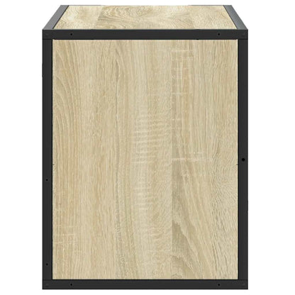 TV Cabinet Sonoma Oak 80x31x39.5 cm Engineered Wood and Metal