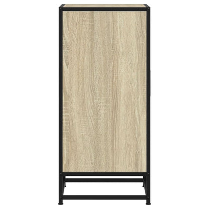 Sideboard Sonoma Oak 35.5x35x76 cm Engineered Wood and Metal