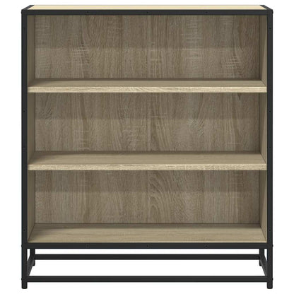 Sideboard Sonoma Oak 68x35x76 cm Engineered Wood and Metal