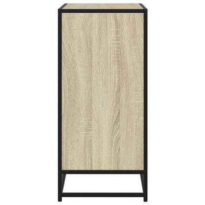 Sideboard Sonoma Oak 68x35x76 cm Engineered Wood and Metal