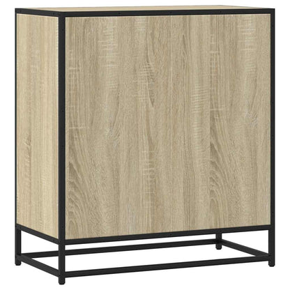 Sideboard Sonoma Oak 68x35x76 cm Engineered Wood and Metal