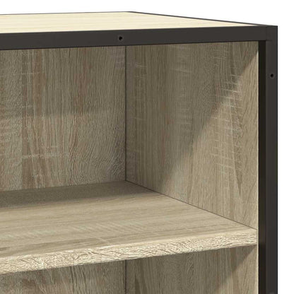 Sideboard Sonoma Oak 68x35x76 cm Engineered Wood and Metal