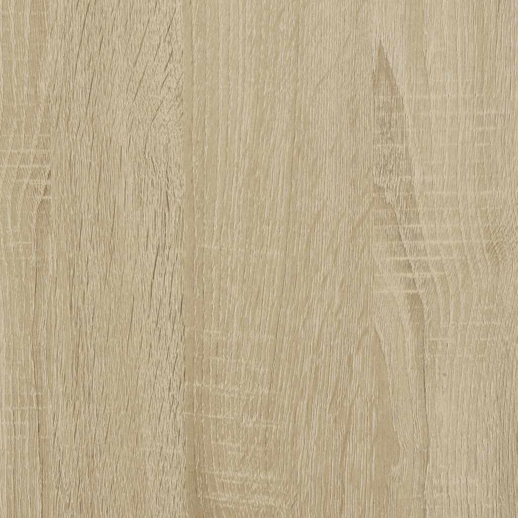 Sideboard Sonoma Oak 68x35x76 cm Engineered Wood and Metal