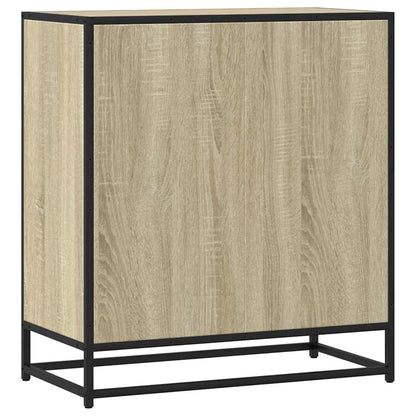 Sideboard Sonoma Oak 68x35x76 cm Engineered Wood and Metal