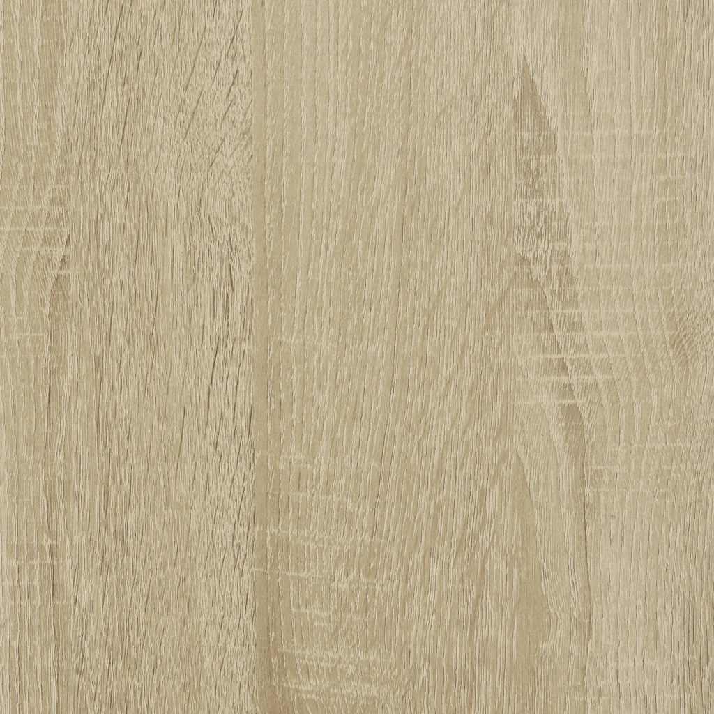 Sideboard Sonoma Oak 68x35x76 cm Engineered Wood and Metal