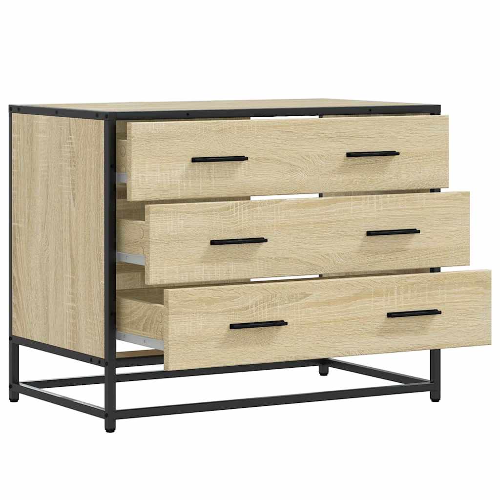 Drawer Cabinet Sonoma Oak 70x41x56 cm Engineered Wood