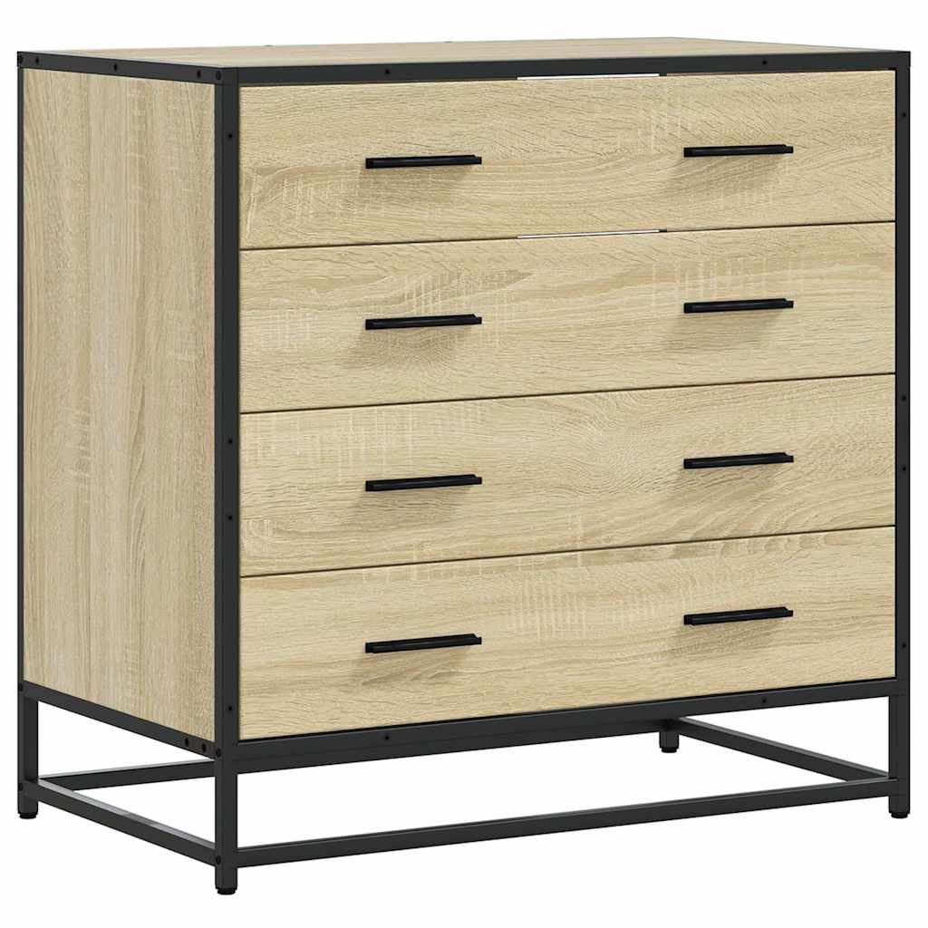 Drawer Cabinet Sonoma Oak 70x41x70 cm Engineered Wood