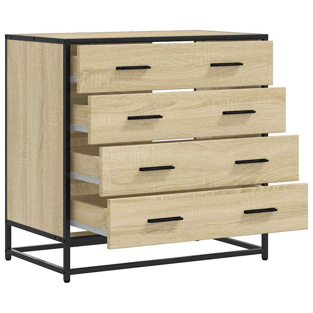 Drawer Cabinet Sonoma Oak 70x41x70 cm Engineered Wood