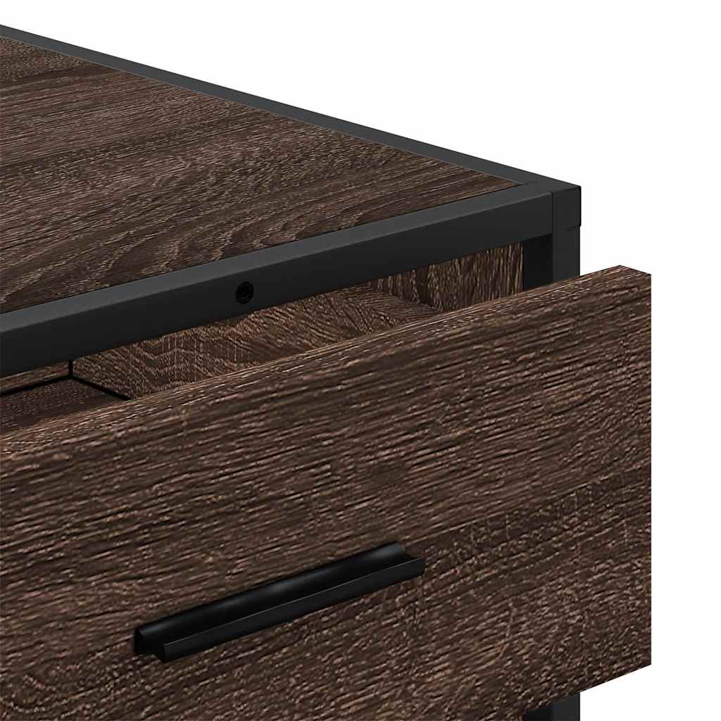 Drawer Cabinet Brown Oak 70x41x70 cm Engineered Wood