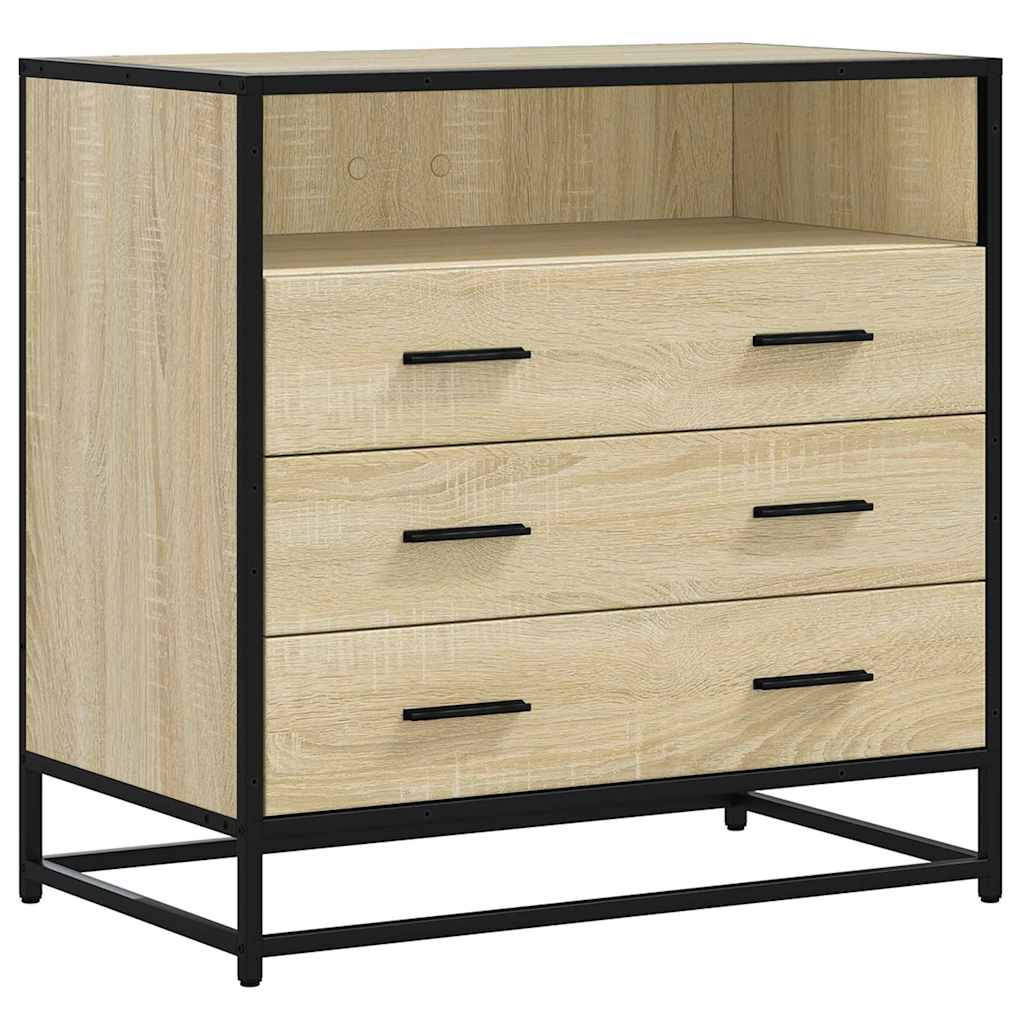 Drawer Cabinet Sonoma Oak 70x41x70 cm Engineered Wood