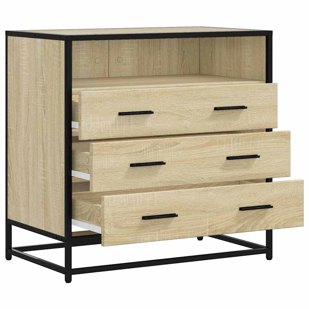 Drawer Cabinet Sonoma Oak 70x41x70 cm Engineered Wood