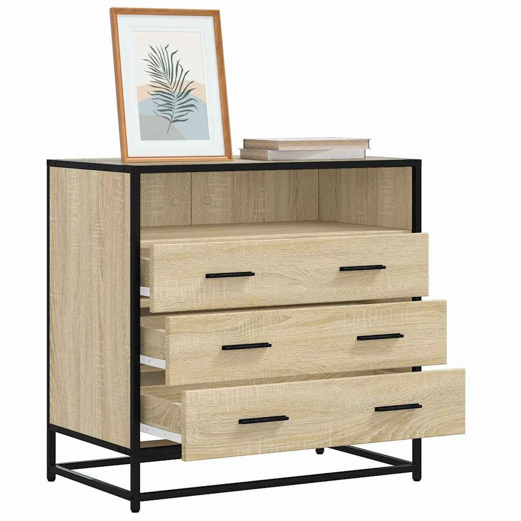 Drawer Cabinet Sonoma Oak 70x41x70 cm Engineered Wood