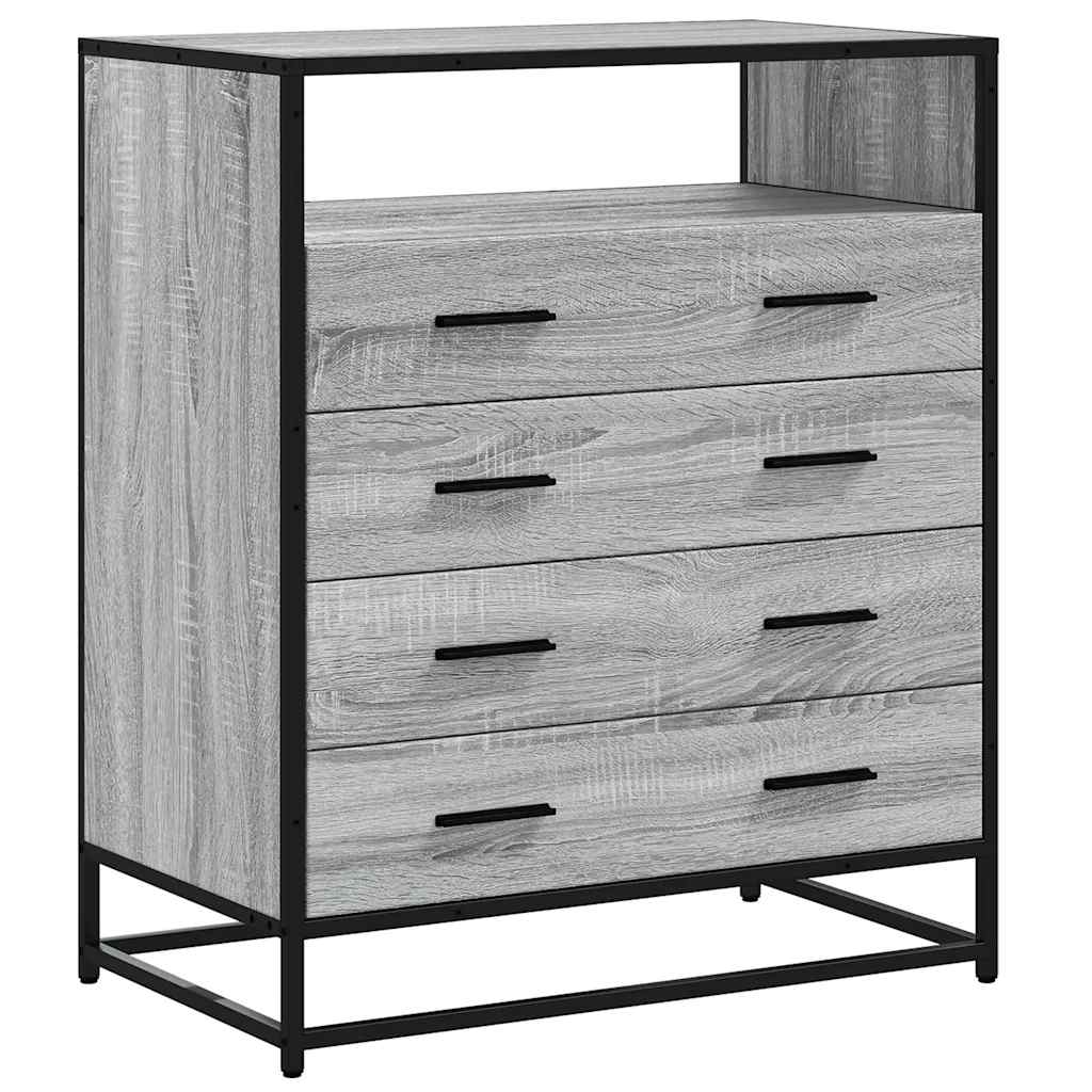 Drawer Cabinet Grey Sonoma 70x41x70 cm Engineered Wood