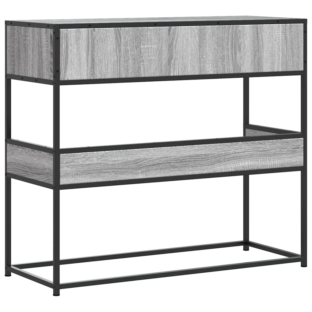 Console Table Grey Sonoma 90x35x80 cm Engineered Wood