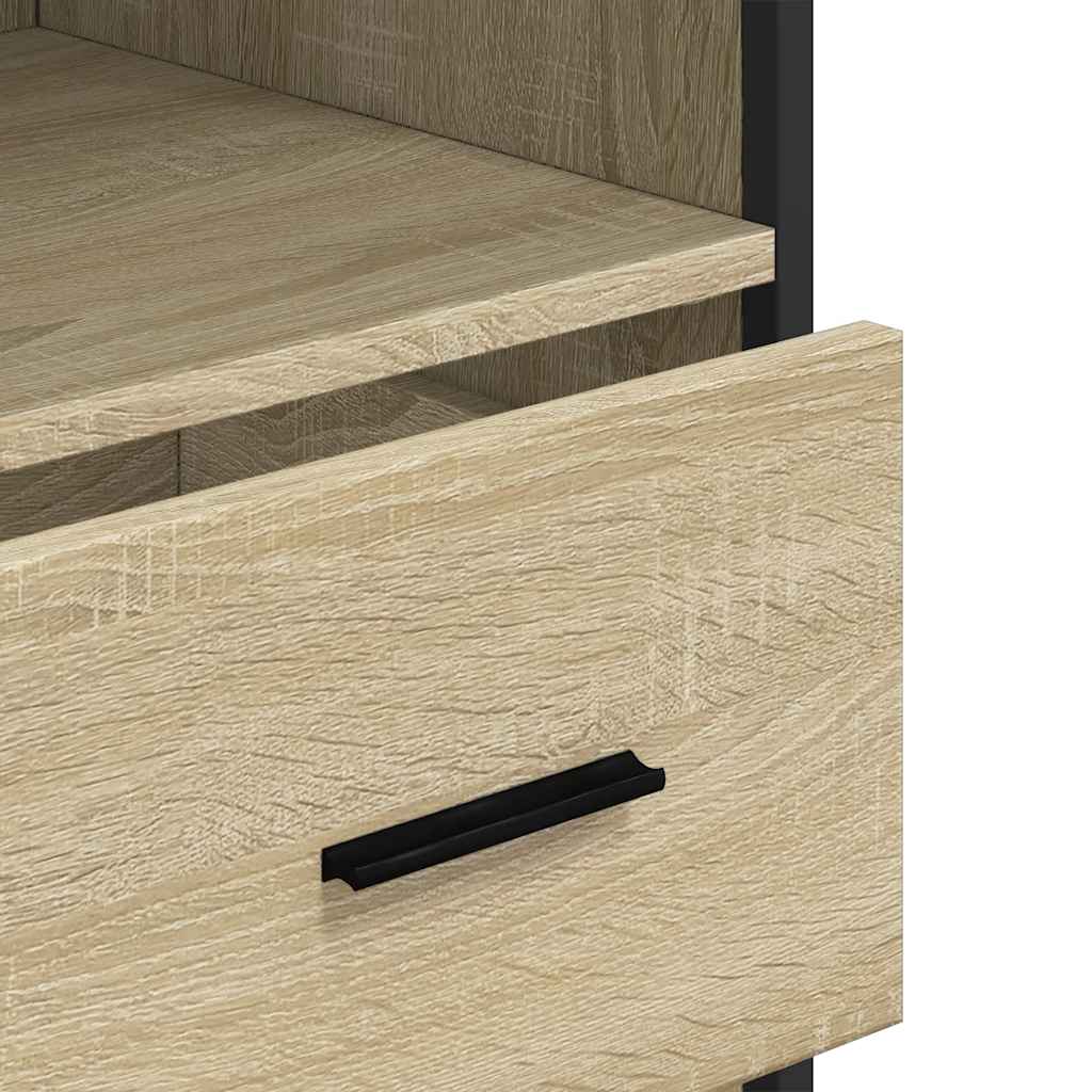 Bathroom Cabinet Sonoma Oak 35x37.5x100 cm Engineered Wood