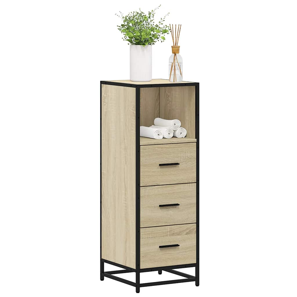 Bathroom Cabinet Sonoma Oak 35x37.5x100 cm Engineered Wood