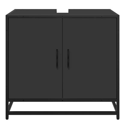 Bathroom Sink Cabinet Black 65x33x60 cm Engineered Wood