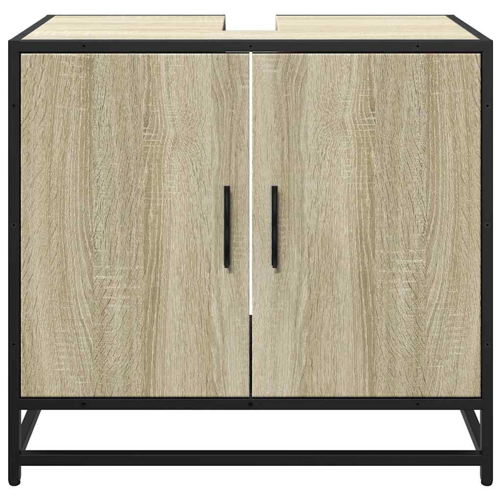 Bathroom Sink Cabinet Sonoma Oak 65x33x60 cm Engineered Wood