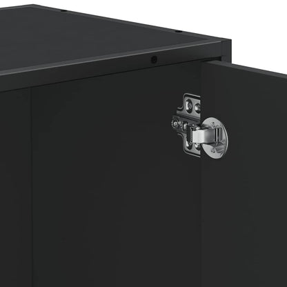 Bathroom Sink Cabinet Black 65x33x60 cm Engineered Wood