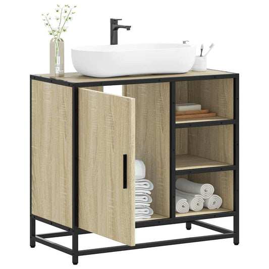 Bathroom Sink Cabinet Sonoma Oak 65x33x60 cm Engineered Wood