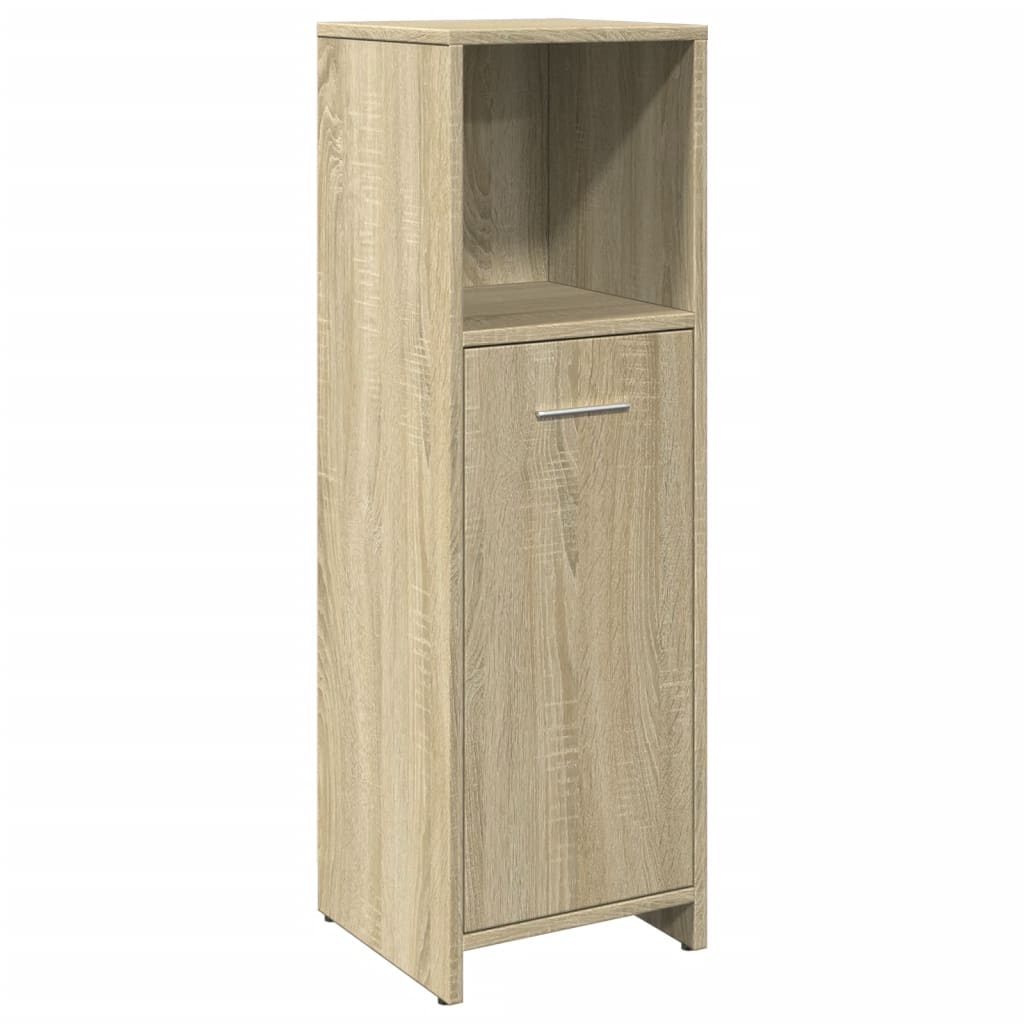 Bathroom Cabinet Sonoma Oak 30x30x95 cm Engineered Wood