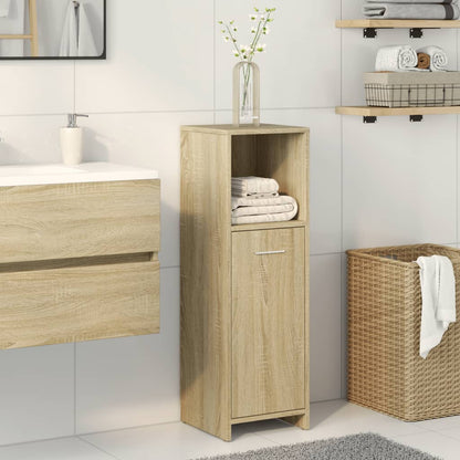 Bathroom Cabinet Sonoma Oak 30x30x95 cm Engineered Wood