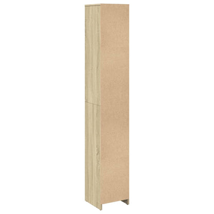 Bathroom Cabinet Sonoma Oak 30x30x183.5 cm Engineered Wood