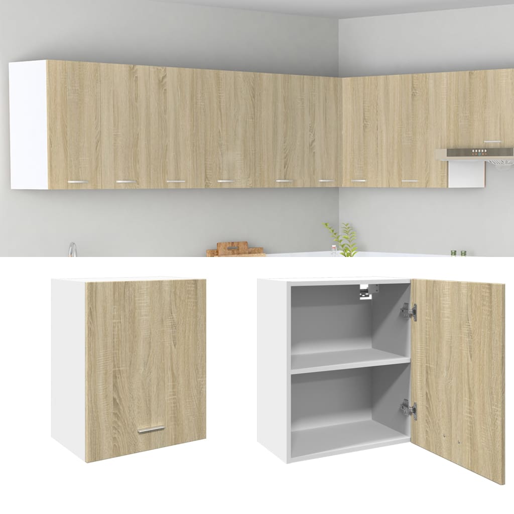 Wall Mounted Cabinet Sonoma Oak 50x31x60 cm Engineered Wood