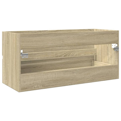 Bathroom Sink Cabinet Sonoma Oak 100x38.5x45 cm Engineered Wood