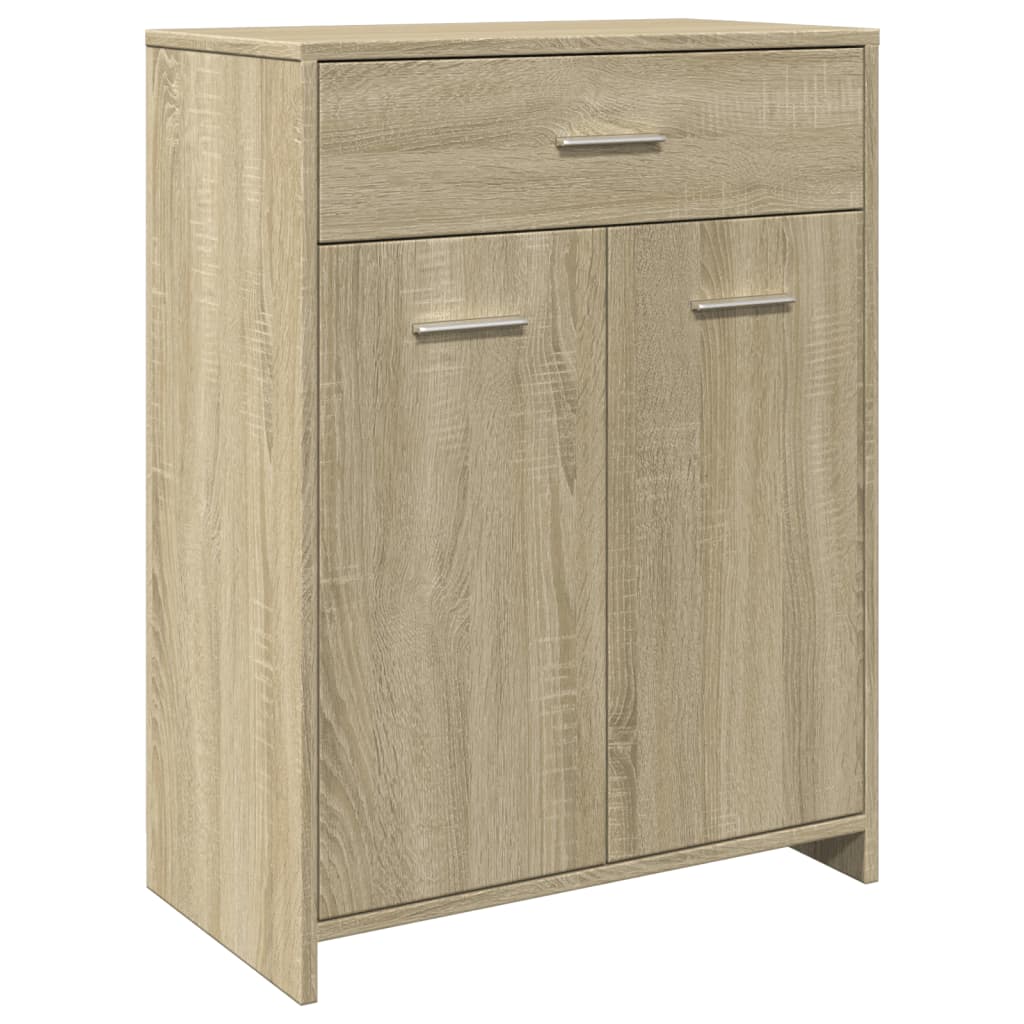 Bathroom Cabinet Sonoma Oak 60x33x80 cm Engineered Wood