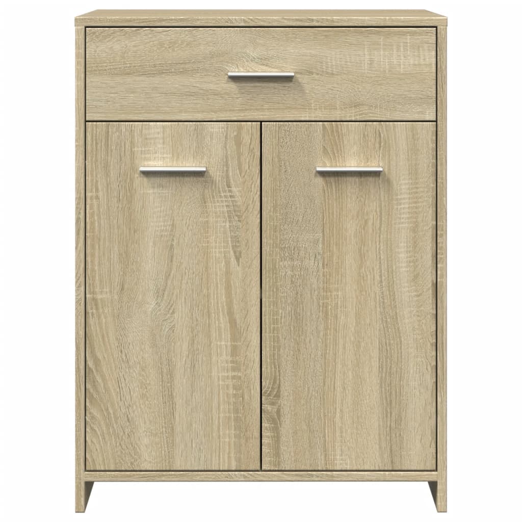 Bathroom Cabinet Sonoma Oak 60x33x80 cm Engineered Wood