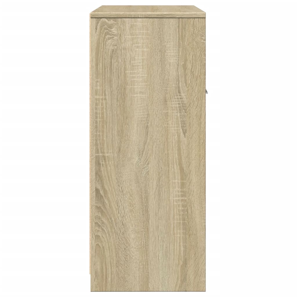 Bathroom Cabinet Sonoma Oak 60x33x80 cm Engineered Wood