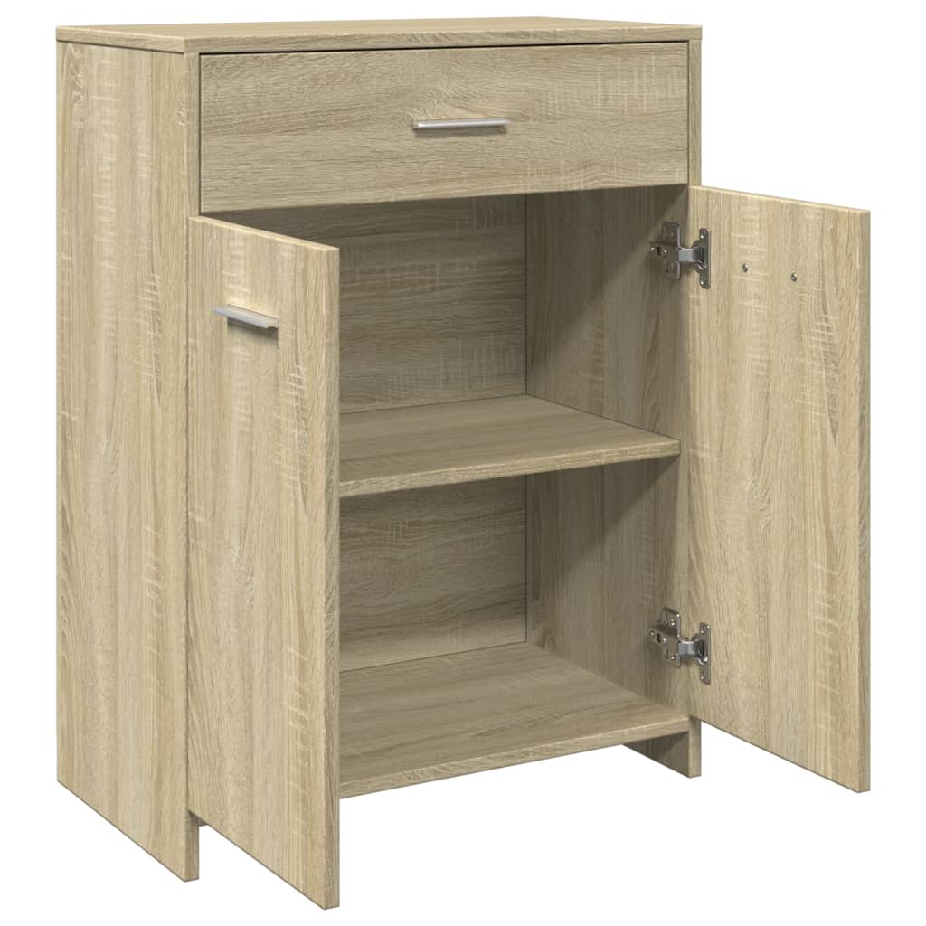 Bathroom Cabinet Sonoma Oak 60x33x80 cm Engineered Wood