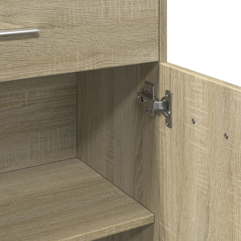 Bathroom Cabinet Sonoma Oak 60x33x80 cm Engineered Wood