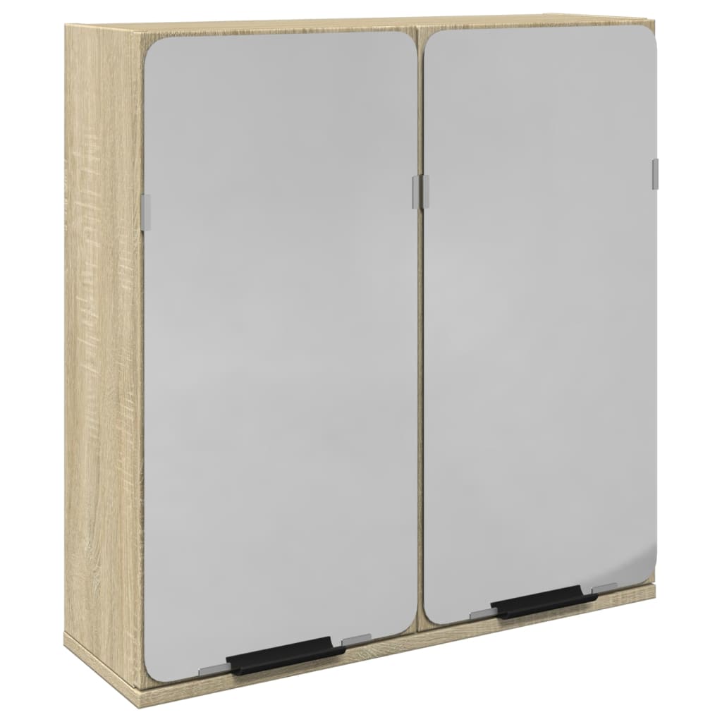 Bathroom Mirror Cabinet Sonoma Oak 64.5x20x66.5 cm Engineered Wood