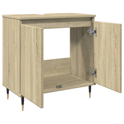 Bathroom Cabinet Sonoma Oak 58x33x60 cm Engineered Wood