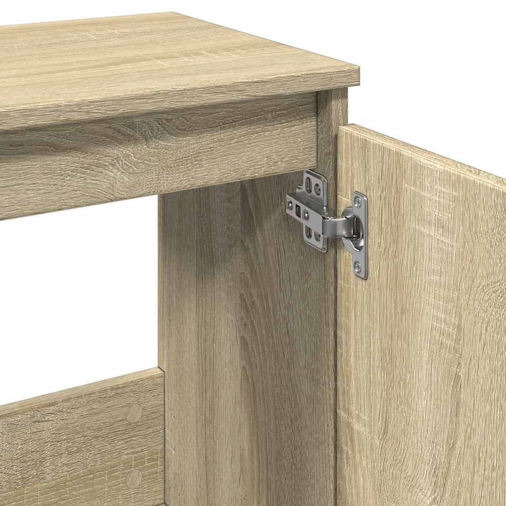 Bathroom Cabinet Sonoma Oak 58x33x60 cm Engineered Wood